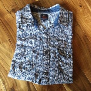 ✔️ Brad Paisley Moon Shine Spirit Regular Fit Short Sleeve Shirt Size Large